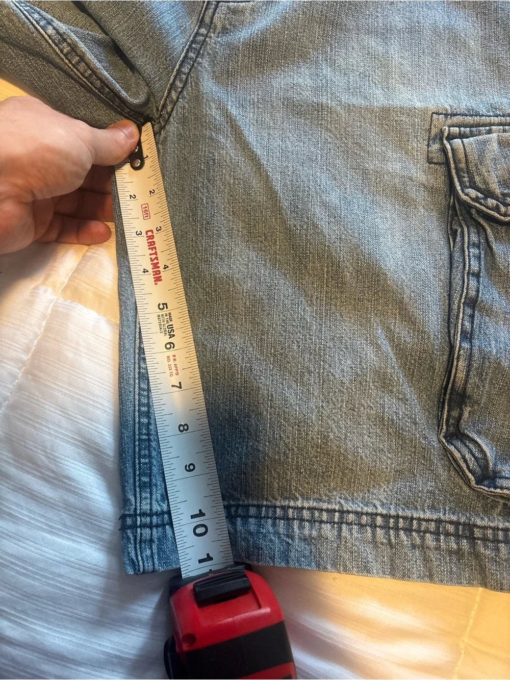 Y2K Denim Cargo St. John’s Bay Shorts Size 34